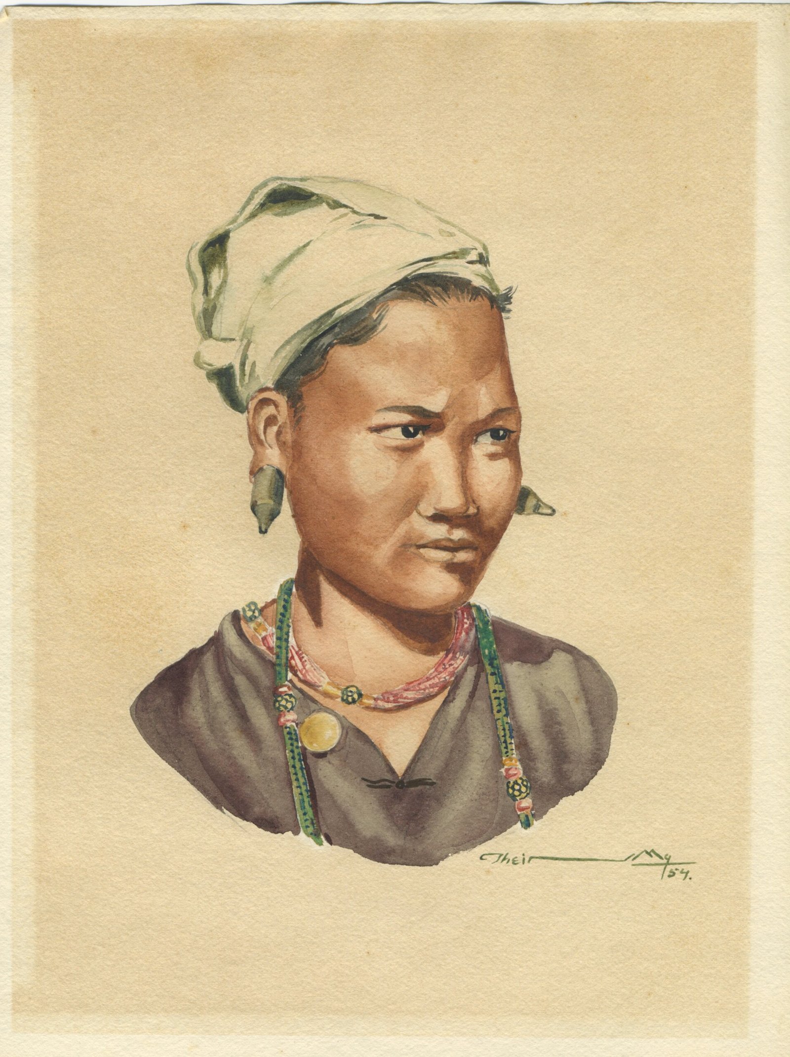 LADY WITH EARRINGS BY THEIN HAN